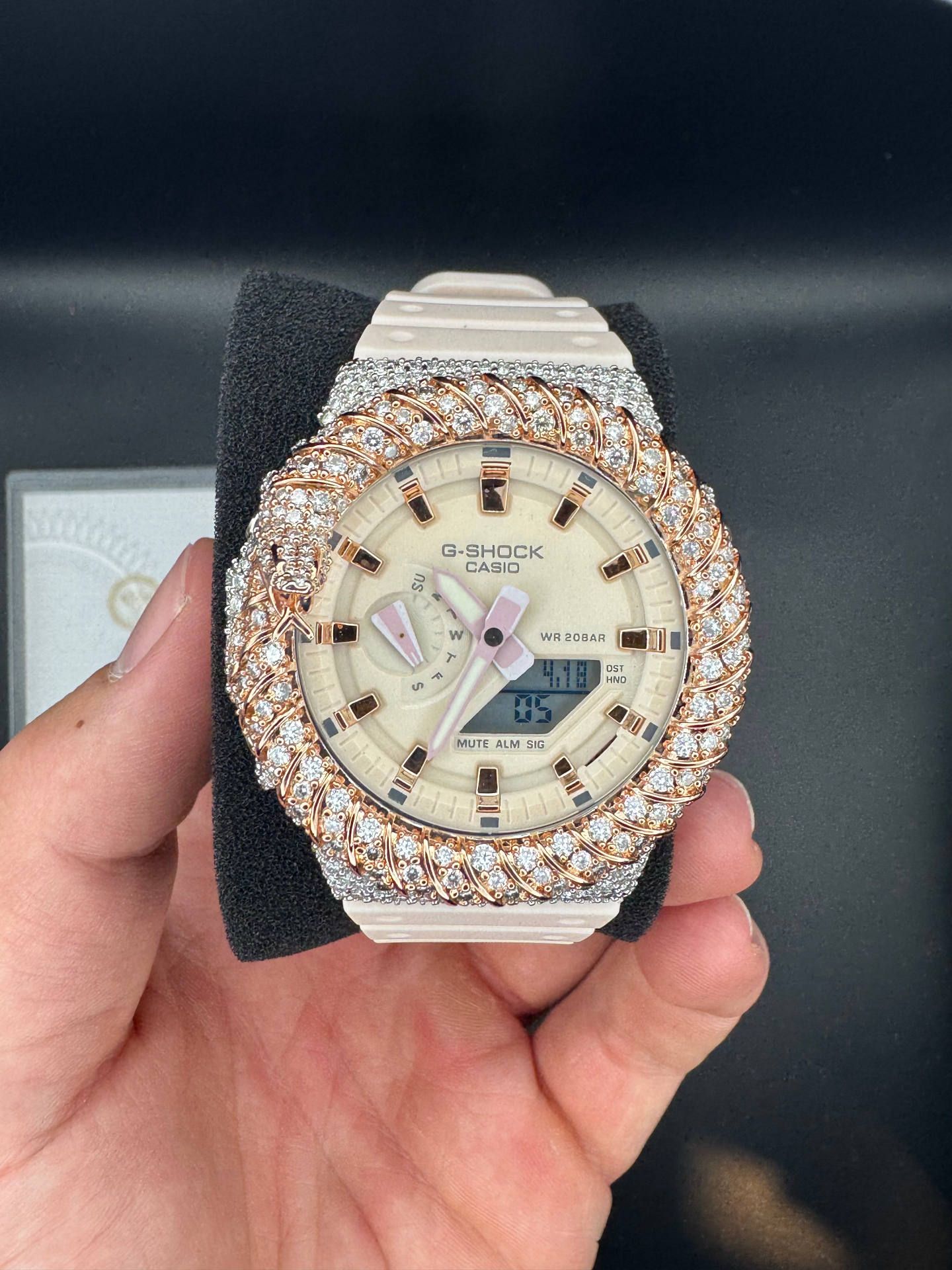 ICE Cream & Rose Gold Swirl G-Shock