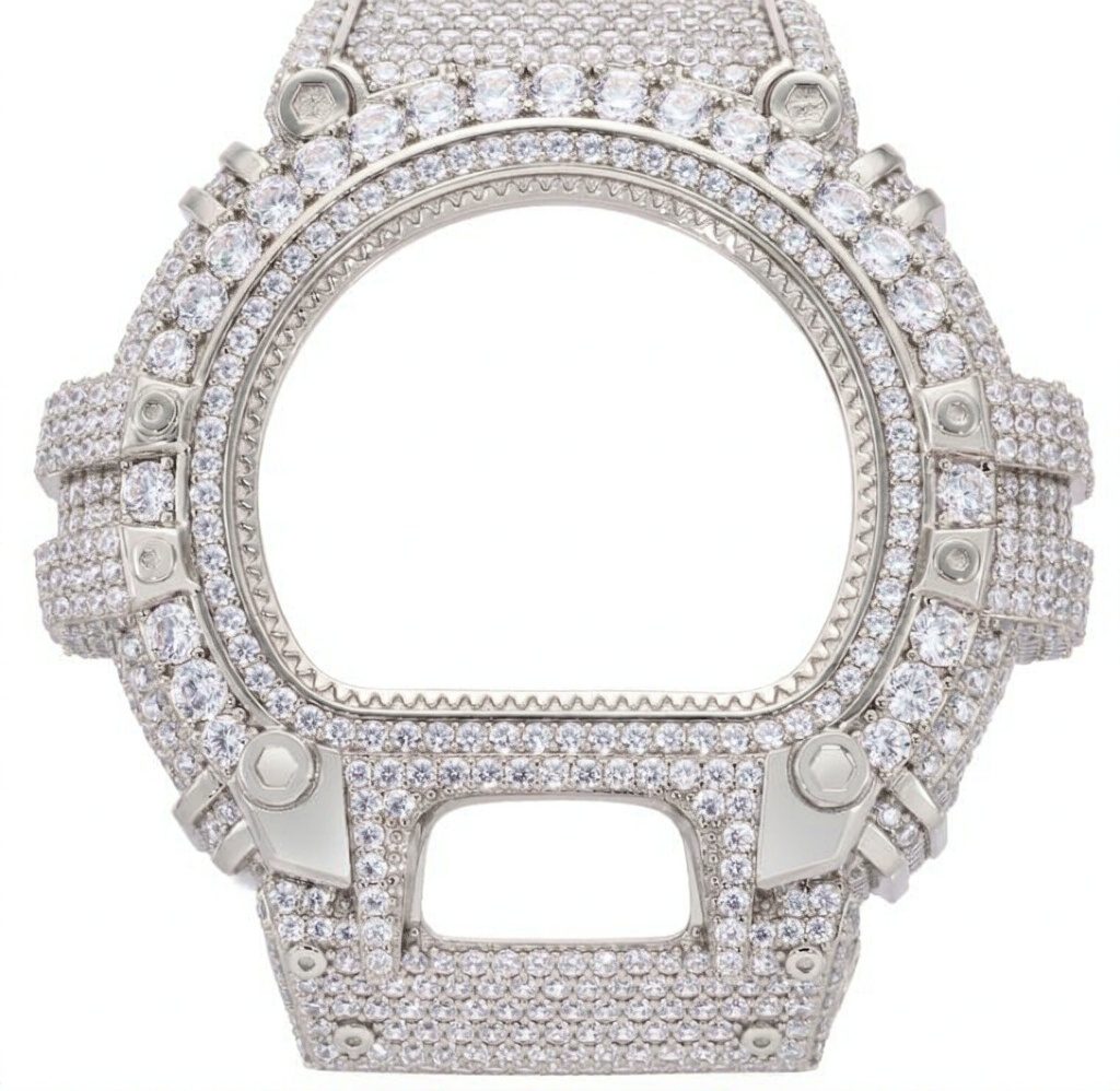 CMW0045 Fully Iced Moissanite Bezel