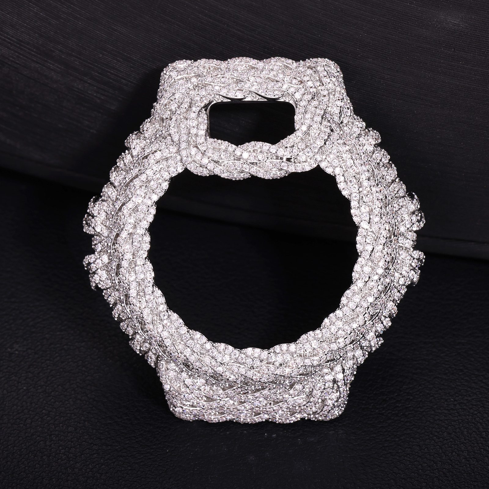 VVS Moissanite Rope Bezel CMW0040