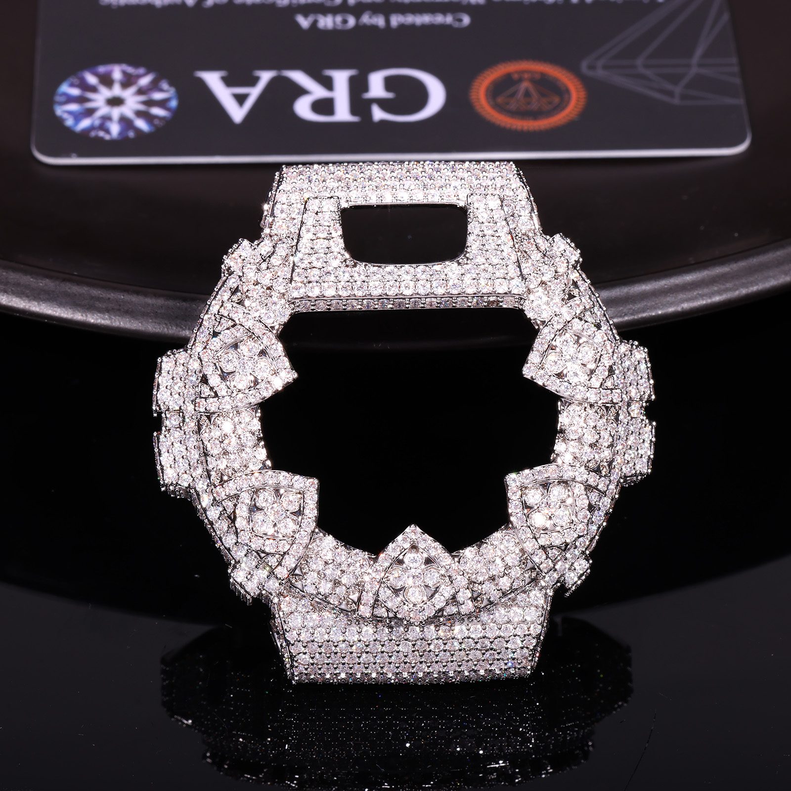 CMW0041 Clover Moissanite Bezel